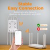 Smart Power Strip, TESSAN WiFi Flat Plug Strip with 3