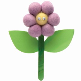 Baker Ross Pastel Felt Balls-Pack of 50, Kids Spring Craft Supplies (FC340), Assorted