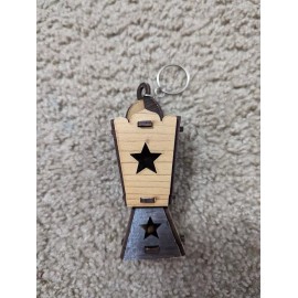 Wooden  LANTERN KEY CHAIN