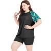 Davena Plus Size Rash Guard for Women 2 Piece Big