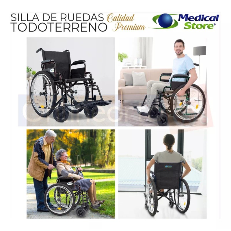Medical Store Silla De Ruedas Llantas Neumaticas De Lujo Todo