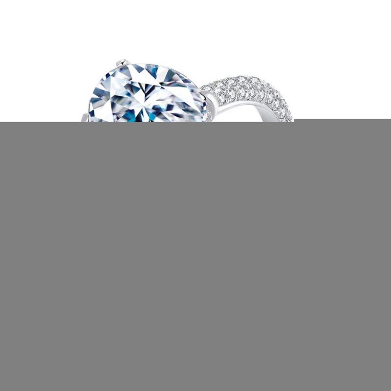AINUOSHI Engagement Rings,Wedding Rings for Womens,Oval Cut 2 Carat