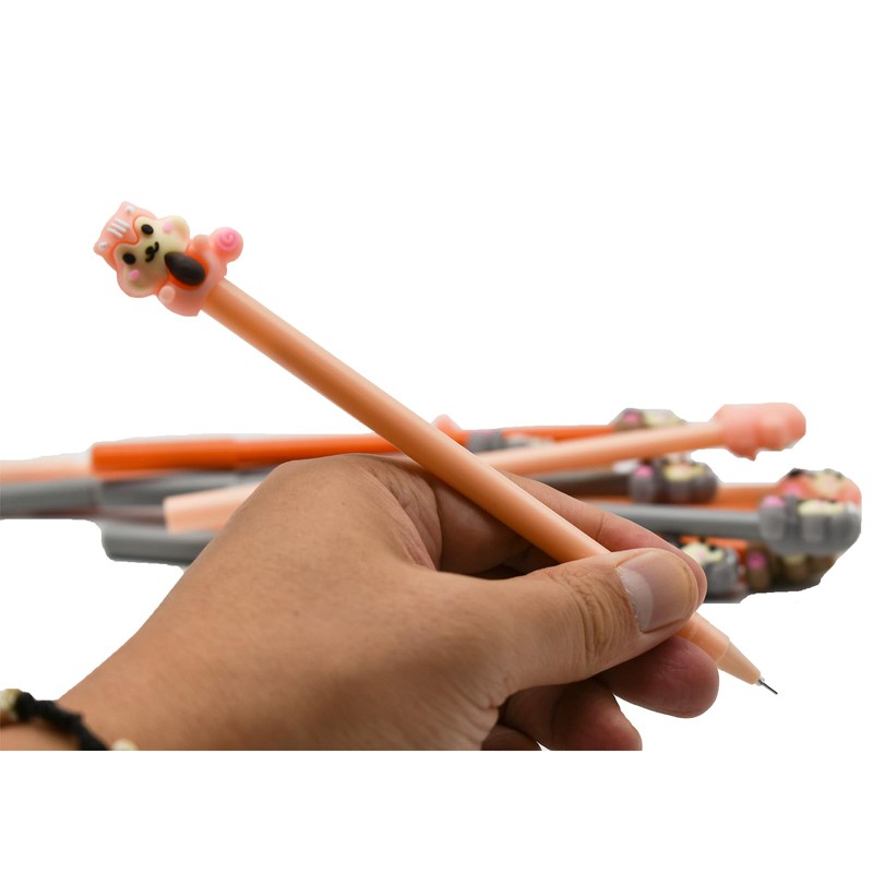 Lopenle 12PCS Cute Squirrel Pens Novelty Animal Gel Pens Nuts