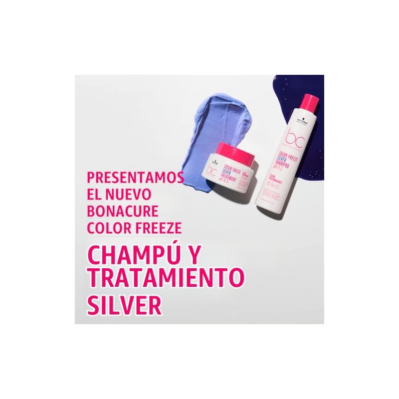BONACURE Color Freeze Silver Shampoo pH 4.5 Cabello Blanco Vegano