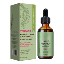 Aceite Capilar Venrock, Romero, Ricino, Biotina, Infusión De