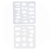 TEHAUX 2pcs White Earring Stencils Hollow-Out Craft Templates for Handmade