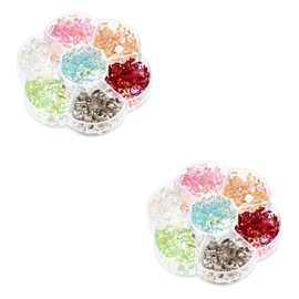 Healeved Nail Art Crystal Gems Multi Shapes for DIY Decoration Flat Back Nail Rhinestones for Manicure Body Art Crafts and More