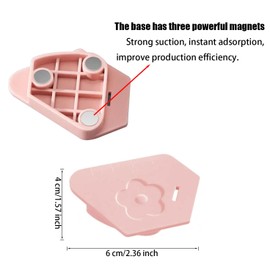 3 PCS Universal Magnetic Seam Guide for Sewing Machines - Heavy-Duty ABS Resin Quilting Ruler with Strong Magnetic Base, Precision Sewing & Quilting Supplies Accessories Fits All Models (Green)