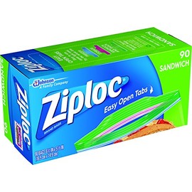 Ziploc Sandwich Bags with New Grip 'n Seal Technology, 90 Count