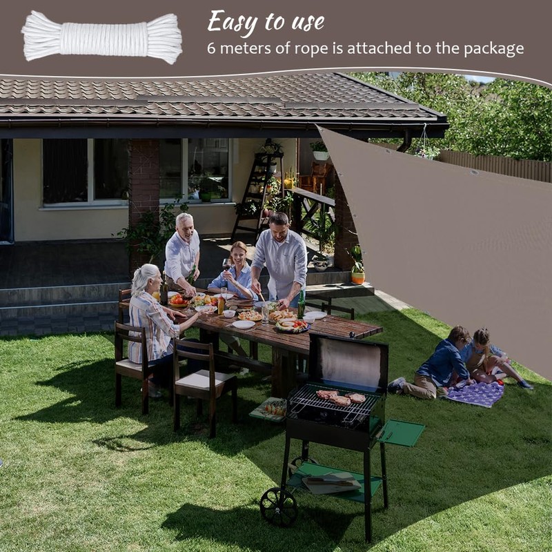 ONESHLEE Awning Waterproof Rectangular, Sun Protection Balcony Patio, Awning Fabric,