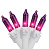 Northlight Set of 100 Purple-Pink Mini Christmas Lights 2.5" Spacing