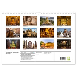 Siddhartha Gautama - Buddha (Wandkalender 2026 DIN A3 quer), CALVENDO Monatskalender