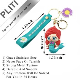 PLITI Mermaid Ariel Gift Mermaid Princess Gift Ariel Fans Gift Mermaid Lover Gift Mermaid Keychain (mermaid kyCA)
