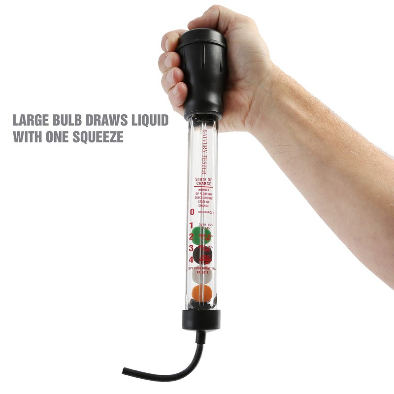 OEMTOOLS 24508 Battery Hydrometer Tester, 16.25 Inch Floating Disc Hydrometer,