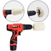 Buffing Polishing Wheel For Drill - White Polishing Wheel Cone/Column/Mushroom/T