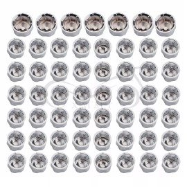 Unbranded Chrome Diamond Cut Low Crown Bolt Cap Kit For Harley Touring Electra Glide FLHT