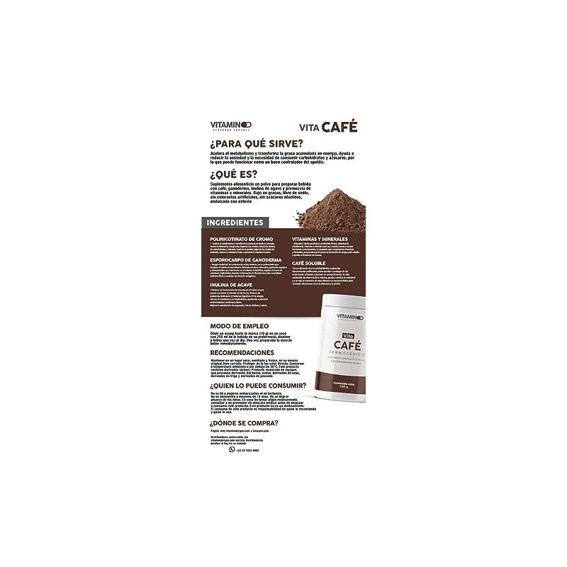 Vita Café termogénico Vitamind 500 g