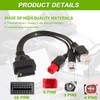 EPLZON 3-in-1 OBD2 Diagnostic Adapter Cable 3Pin+4Pin+6Pin to 16Pin Multiple