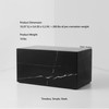 Aspen Studio AspenStudio Genuine Black Marquina Marble Cremation Urn for