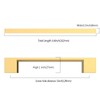 9BUILD 10 Pack Champagne Bronze Cabinet Pulls 5 Inch Cabinets