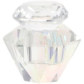 Plato de Cristal para Uñas de Capacidad Media, Vidrio, Forma Octogonal Transparente, Observación Fácil del Contenido, Práctico y Ahorra Espacio, Uso para Manicura y Nail Art
