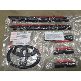 Genuine Toyota 2024 + Tacoma SR5 Matte Black Emblem Overlay Set PT948-35244-02