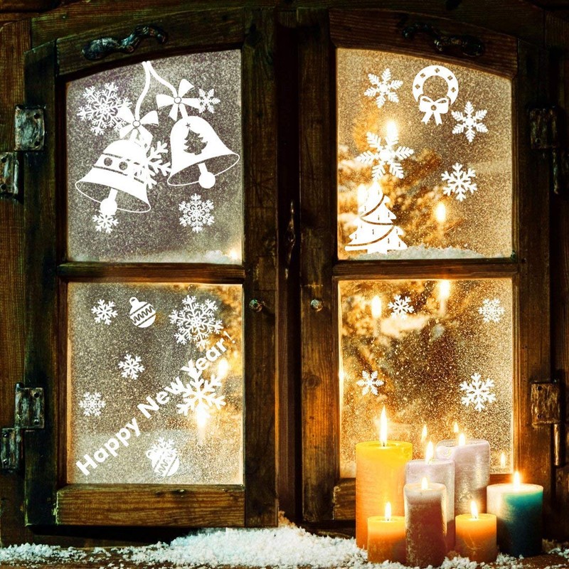 LessMo Christmas window sticker (bells).