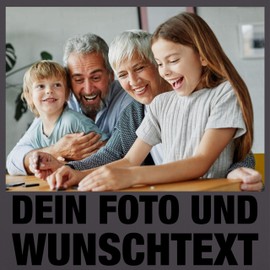 Geschenk mit Namen personalisiert by Shirtracer - Apron - Adult - With Photo I Own Picture I Text I Name I Desired Text, 1 anthracite