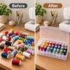 42-Spool Sewing Thread Organizer Box for Craft Storage – Portable