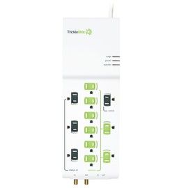 TrickleStar 12 Outlet Advanced PowerStrip, 4320 Joules, Coax + RJ11 Secondary Protection, 4 foot cord