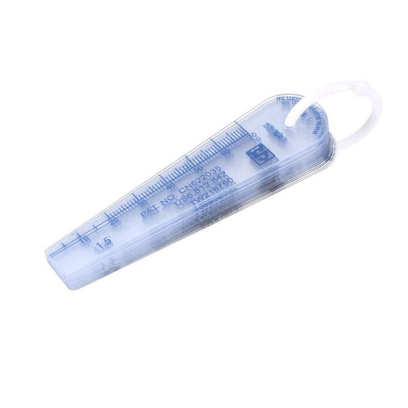 uxcell 18 in 1 Plastic Feeler Gauge 0.05-1.5mm Thickness Gap
