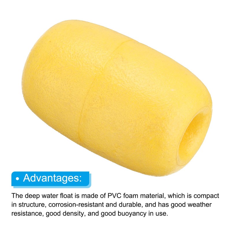 PATIKIL Set of 6 4.33" x 2.76" Rope Float Buoy