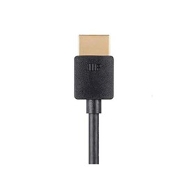 Mono High Speed HDMI Cable - 1 Feet - Black| Certified Premium, 4K 60Hz, HDR, 18Gbps, 36AWG, YUV, 4:4:4 - Ultra Slim Series