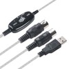 TENINYU USB to MIDI Cable Converter 2 in 1 PC