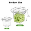 FORITRUE 1/6 6'' 6 Pack Plastic Food Pans With Lids,