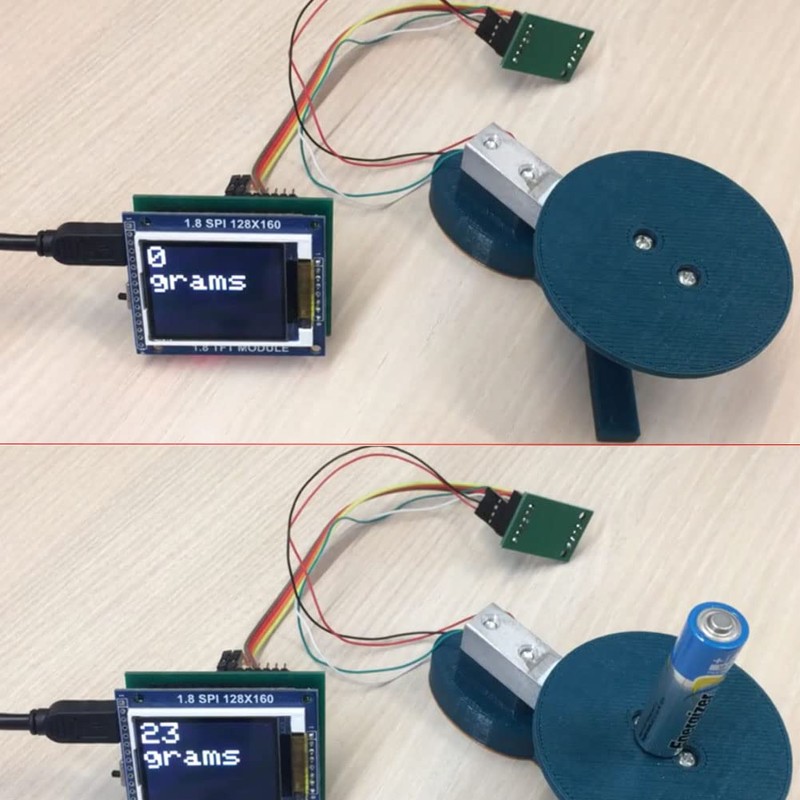 DIYmalls Load Cell 20kg Weight Sensor + HX711 AD Amplifier