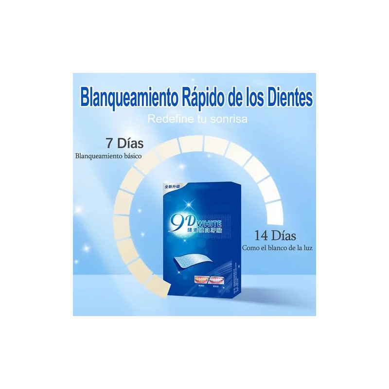 56 Tiras Blanqueadoras Dentales 9d White Higiene Bucal Alien