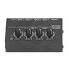 4 Channel Mixer Black Ultra Low Noise 4 Channel Compact