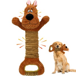 Homounter Dog Toys Interactive Tug of War Puppy Toys with Crinkle Paperand Squeaker, Plush Large Dog Chew Toy Pull Pet Toy for Small, Medium and Large Dogs