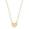 KELMALL Heart Pendant Necklace for Women, Dainty Adjustable Gold Necklace