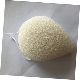 Beavorty 3pc Bamboo Charcoal Facial Cleansing Sponge Natural Exfoliating Drop Shape Design for Sensitive Skin Black Green Beige Gentle Makeup Remover and Massage Tool for All Ages