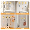 Suction Hooks 4/6 Packs, Powerful Push and Lock Vacuum Multi-Purpose