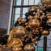 6Pcs Gold Bicep Foil Balloons Set for Gym Opening &