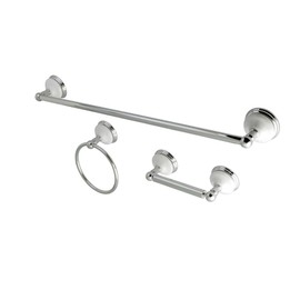 Kingston Brass BAK111148C Victorian Bathroom Hardware Set, 24 inch Length, Polished Chrome