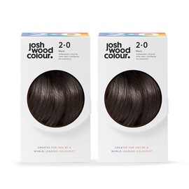 Josh Wood Colour Permanent Colour 2.0 (Black) Celebrity-approved, ammonia-free, Leaves hair super shiny and hydrated with 100% grey hair cover