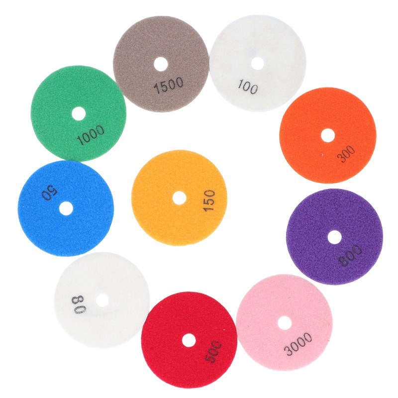 11Pcs/Set Diamond Polishing Pads Sanding Abrasive Disc with Backer Pad