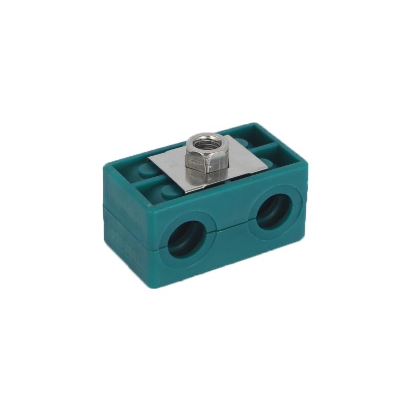 Tubeclo 12MM Twin Series Clamp, Polypropylene with Galv Plated Steel