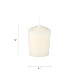 Mega Candles 12 pcs Unscented Off White Votive Candles, Hand Poured Wax Candle 15 Hour 1.5 Inch x 2.25 Inch, Home Décor, Wedding Receptions, Centerpieces, Birthdays, Celebrations, Meditation, Holders