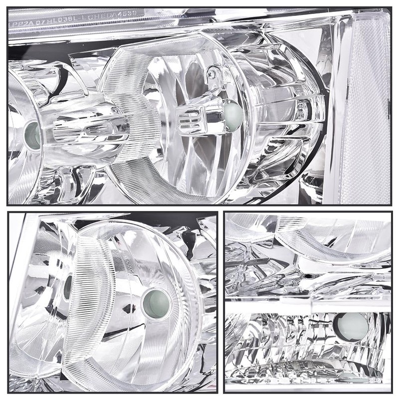 G-PLUS Headlights Assembly Compatible with Chevy Tahoe Subarban Avalanche 2007-2014