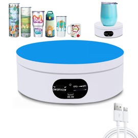 YVVV Electric Turntable, 360 Degree Turntable with Sliding Speed Adjustment, 360 Rotating Plate Photography, Turntable for Photography for Product, Jewellery, Watch Presentations, NDC120